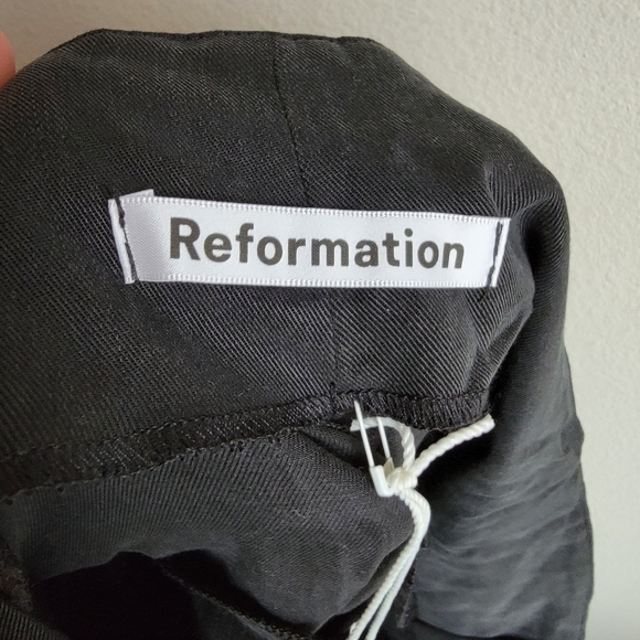 Reformation Avalon Pant in Black size 2 NWT - Picture 7 of 9